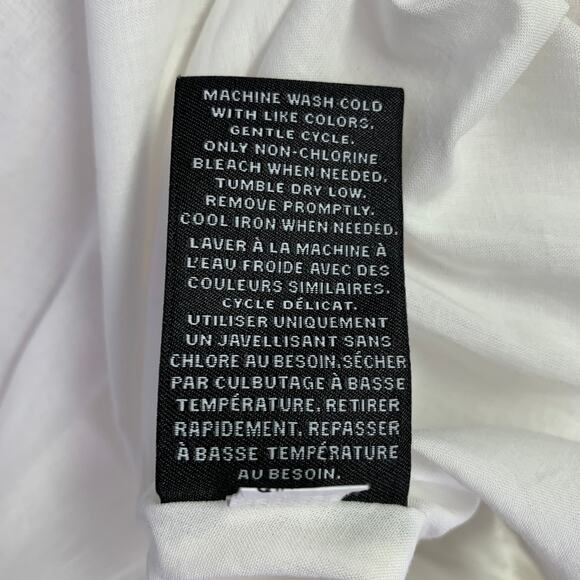 PRABAL GURUNG Size 8 White Multi Color Cotton Blend Floral Sleeveless Dress - Picture 7 of 7